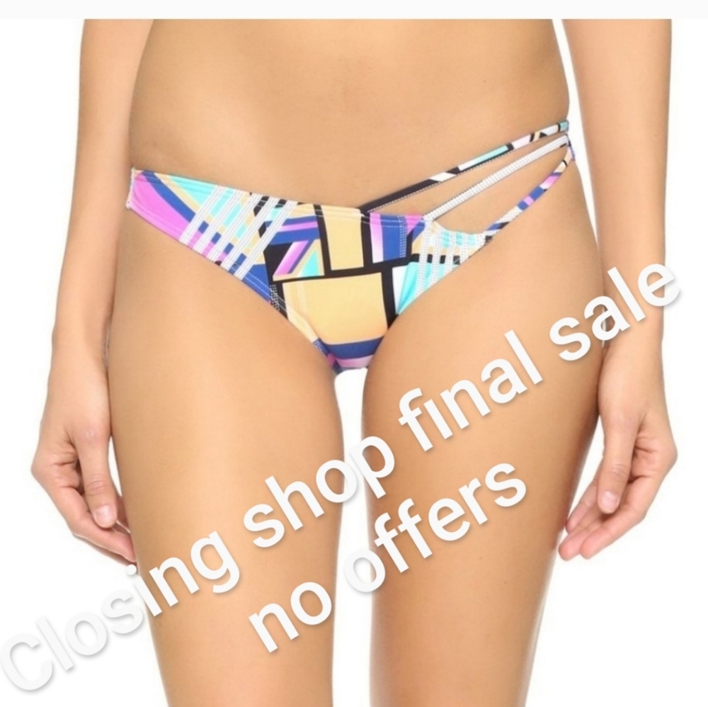 NWT SWIM KOPPER AND ZINK BLOCK PARTY BOTTOMS Swim